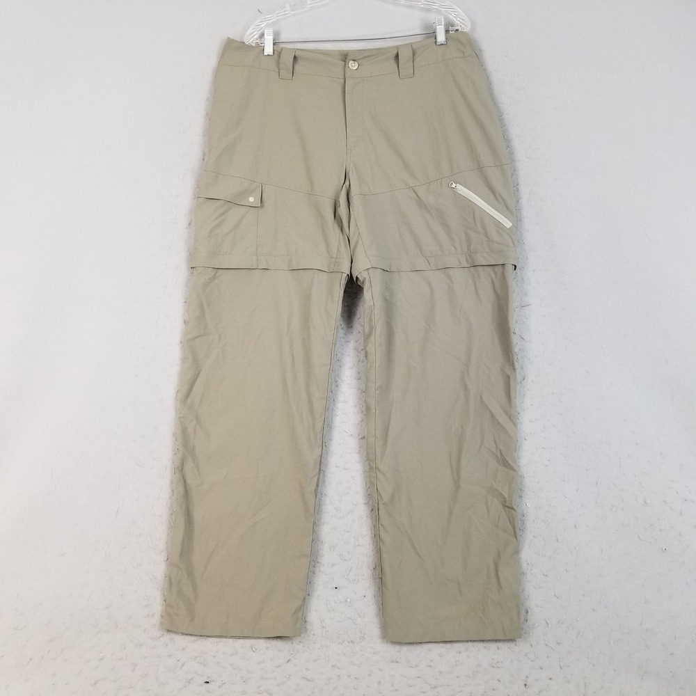 Columbia Pants Mens XL Beige PFG Blood 'N Guts Convertible Lightweight Nylon